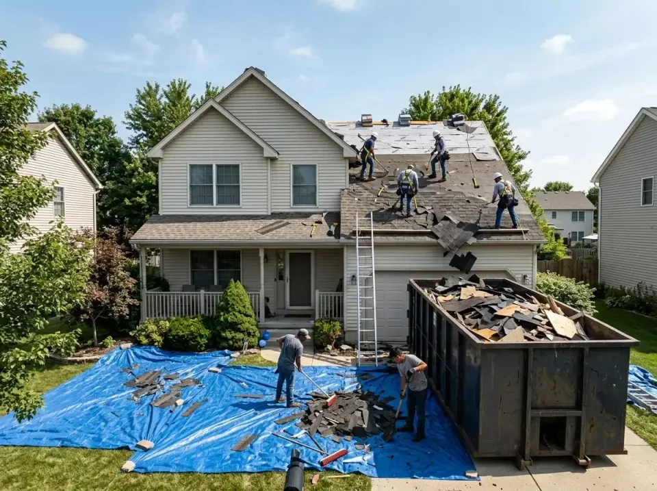 roof-replacement-debris-remova-004 — frequently asked questions, Cheapest Dumpster Rentals in New Palestine, IN
